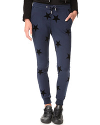 Pantalon de jogging à étoiles bleu marine