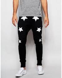 Pantalon de jogging à étoiles noir