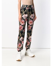 Pantalon de jogging à fleurs noir Philipp Plein