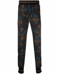 Pantalon de jogging à fleurs noir Paul Smith