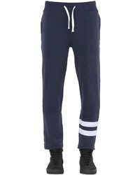 Pantalon de jogging à rayures horizontales bleu marine