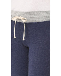 Pantalon de jogging à rayures horizontales bleu marine Sundry