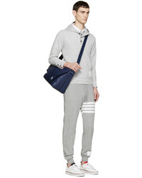 Pantalon de jogging à rayures horizontales gris Thom Browne