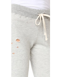 Pantalon de jogging à rayures horizontales gris Sundry