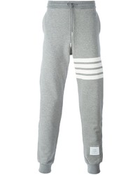 Pantalon de jogging à rayures horizontales gris Thom Browne