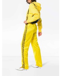 Pantalon de jogging à rayures verticales jaune Off-White