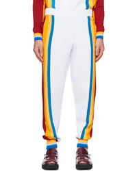 Pantalon de jogging à rayures verticales multicolore