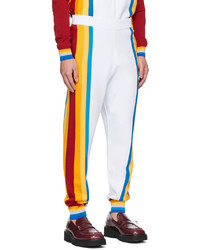 Pantalon de jogging à rayures verticales multicolore Casablanca