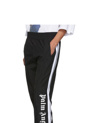 Pantalon de jogging à rayures verticales noir et blanc Palm Angels