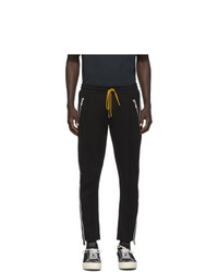 Pantalon de jogging à rayures verticales noir et blanc Rhude