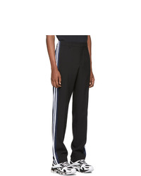 Pantalon de jogging à rayures verticales noir Vetements