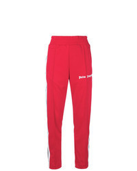 Pantalon de jogging à rayures verticales rouge