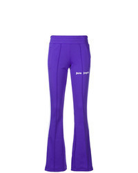 Pantalon de jogging à rayures verticales violet