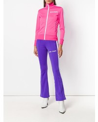Pantalon de jogging à rayures verticales violet Palm Angels