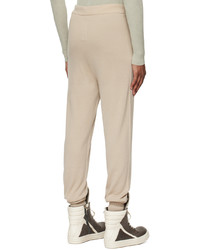 Pantalon de jogging beige Rick Owens