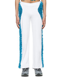 Pantalon de jogging blanc et bleu Chet Lo