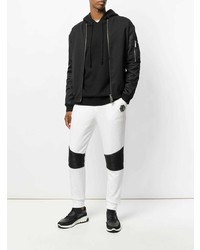 Pantalon de jogging blanc et noir