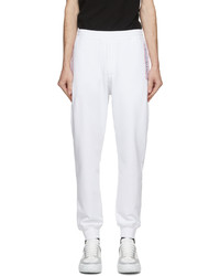 Pantalon de jogging blanc Alexander McQueen