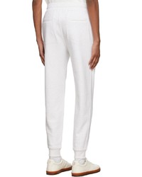 Pantalon de jogging blanc Brunello Cucinelli