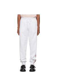 Pantalon de jogging blanc Thom Browne