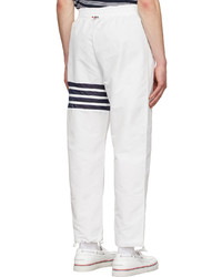 Pantalon de jogging blanc Thom Browne