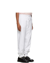 Pantalon de jogging blanc Thom Browne