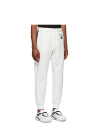 Pantalon de jogging blanc Prada