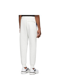 Pantalon de jogging blanc Prada
