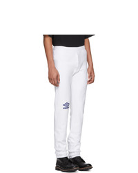 Pantalon de jogging blanc Vetements