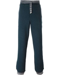 Pantalon de jogging bleu canard Missoni