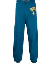 Pantalon de jogging bleu canard Moschino