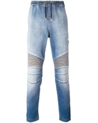 Pantalon de jogging bleu clair Balmain