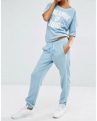 Pantalon de jogging bleu clair Juicy Couture