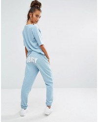 Pantalon de jogging bleu clair Juicy Couture