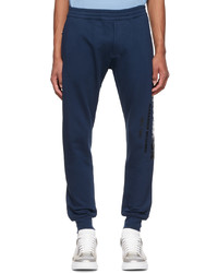 Pantalon de jogging bleu marine Alexander McQueen