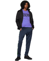 Pantalon de jogging bleu marine Moschino