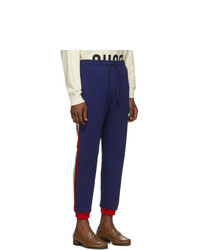 Pantalon de jogging bleu marine Gucci