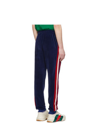 Pantalon de jogging bleu marine Gucci