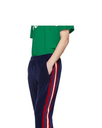 Pantalon de jogging bleu marine Gucci