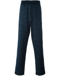 Pantalon de jogging bleu marine Missoni