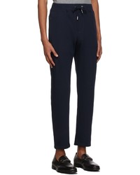 Pantalon de jogging bleu marine Isaia