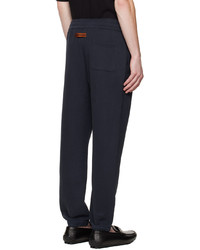 Pantalon de jogging bleu marine Zegna