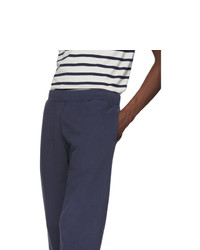 Pantalon de jogging bleu marine Sunspel