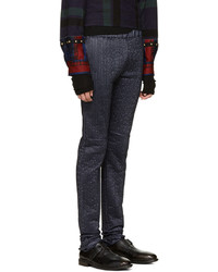 Pantalon de jogging bleu marine Sacai