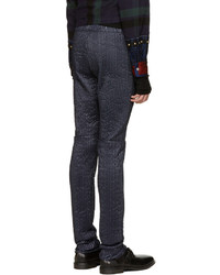 Pantalon de jogging bleu marine Sacai