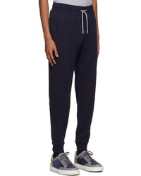 Pantalon de jogging bleu marine Brunello Cucinelli