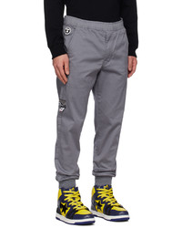 Pantalon de jogging brodé gris foncé AAPE BY A BATHING APE