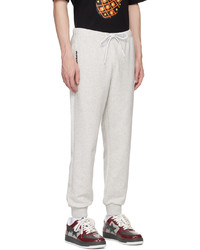 Pantalon de jogging brodé gris AAPE BY A BATHING APE