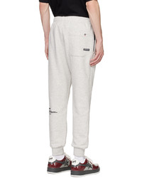 Pantalon de jogging brodé gris AAPE BY A BATHING APE