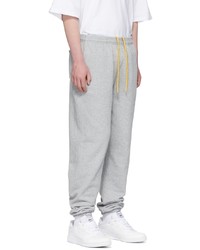 Pantalon de jogging brodé gris drew house